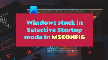 Windows stuck in Selective Startup mode in MSCONFIG in Windows 11/10