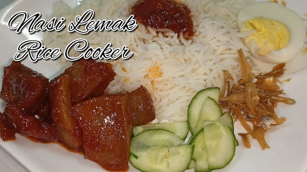 Cara masak nasi lemak guna rice cooker