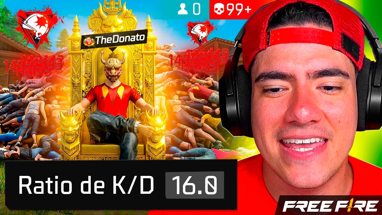 CON ESTA PARTIDA MI KD SUBIO A 16 EN FREE FIRE !! - TheDonato Live