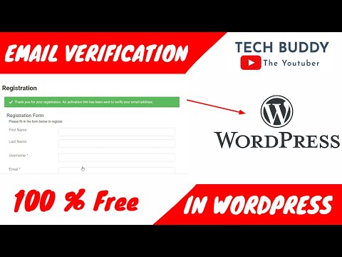 How to add email verification to user registration in Wordpress for free