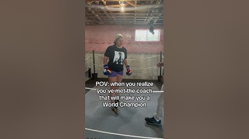 You realize you’ve met the coach that will make you a Champion #boxing #athlete #worldchampion