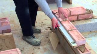 Brickwork, video 3. Bricklaying sequence.