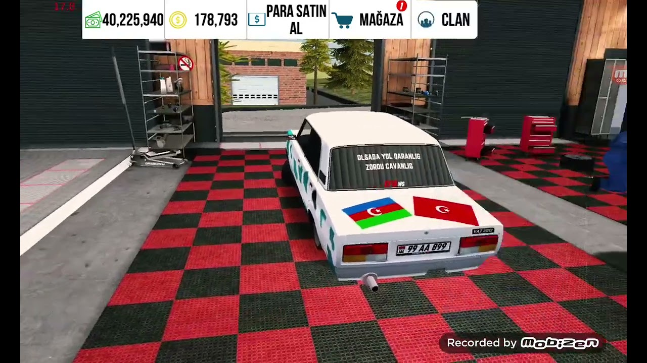 Car parkingde 07ye zor iki teker ayari etdim