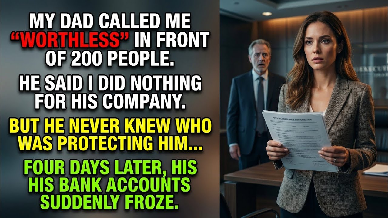 My Dad Called Me Worthless In Front Of Everyone — Then His Bank Account Froze