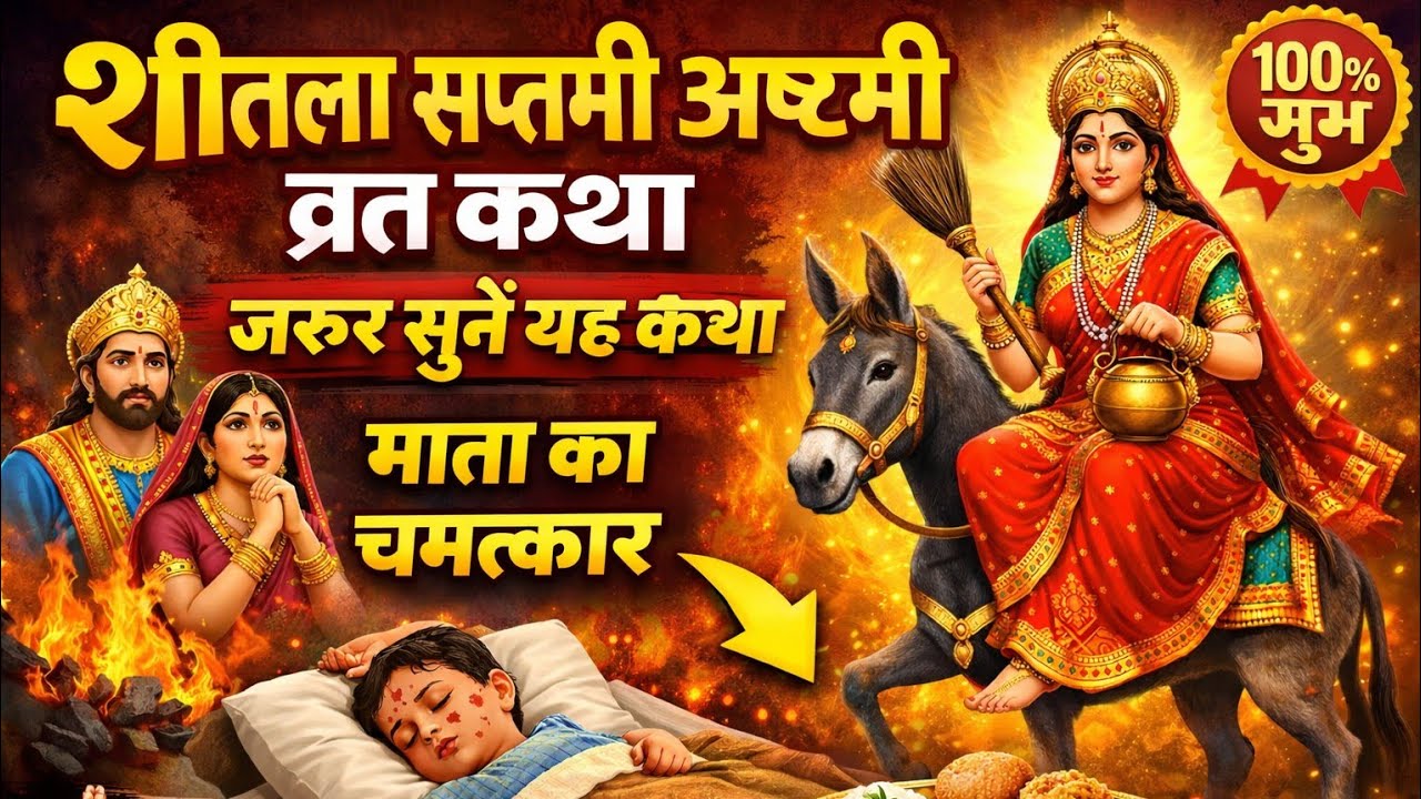 Sheetla Mata Ki Kahani~ Shitala Astami Ki Katha ~ शीतला सप्तमी अष्टमी व्रत कथा / शीतला माता की कहानी