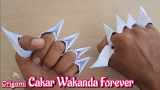 Origami Cakar Wakanda Forever | How To Make Claw From Paper