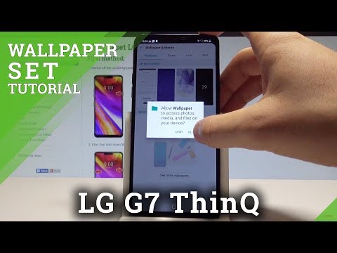 How to Change Wallpaper on LG G7 ThinQ - Set Up Wallpaper |HardReset.Info