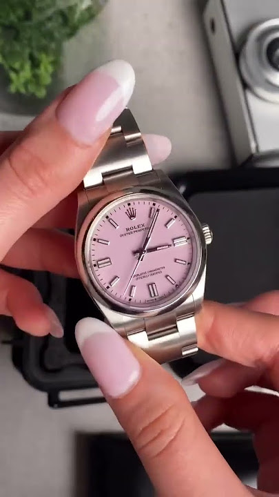 This 36mm Candy Pink Rolex Oyster Perpetual is lit! 💗 #shorts