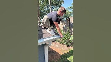 I Almost Fell￼!! Installing gutter guards on house. #gutterguards #gutters  ￼