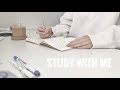 study with me Korean // real time , with soft piano music