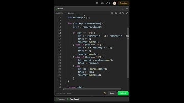 Leetcode 682 Baseball Game  #coding #javascript #dsa #bestmethod