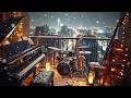 Winter Balcony Ambience with Relaxing Jazz Music 96