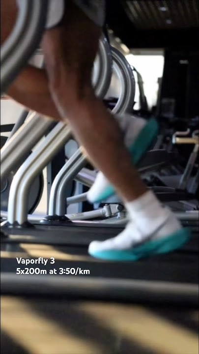 vaporfly on treadmill