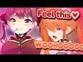 Marine"Here, touch my B○○Bs" KIARA"...so soft...♡"[ Hololive / English Sub ]