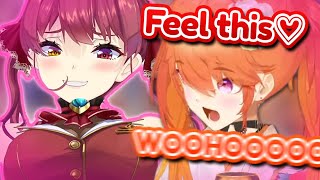 MarineHere, touch my B○○Bs KIARA...so soft...♡[ Hololive / English Sub ]