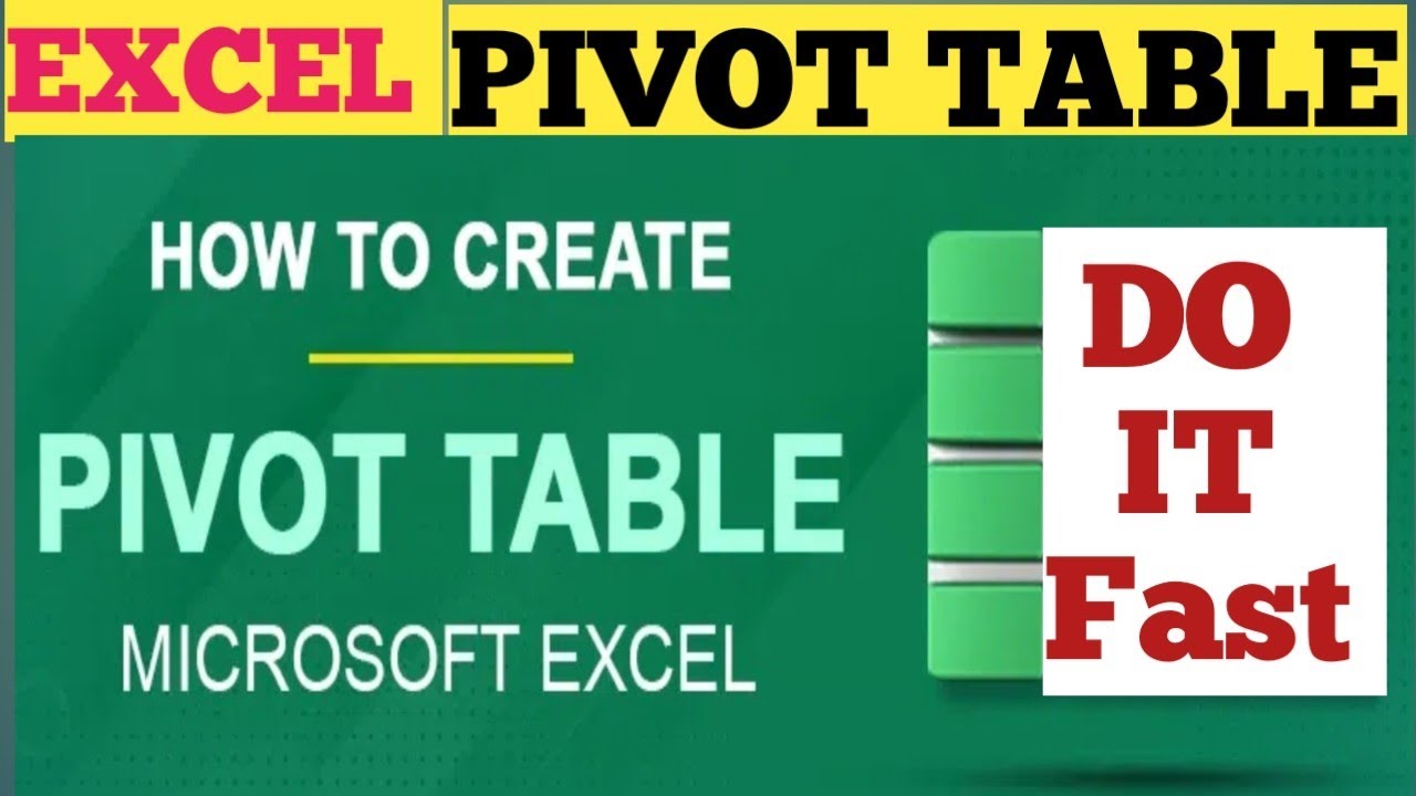 How to generate pivot table in ms excel ll ms excel tutorial ll excel ...