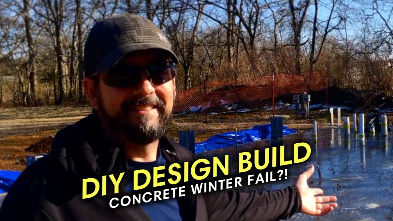Foundation Winter Fail | DIY Barn House Design Build