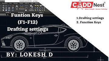 Drafting settings & Functions Keys  [Mechanical Autocad Drawings from CADD Nest ®]