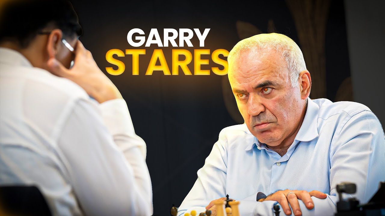 The Garry Kasparov Death Stare | Anand vs Kasparov | Clutch Chess Legends Game 1
