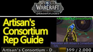 WoW Dragonflight artisan's consortium reputation guide, HUGE profession knowledge gains and recipes