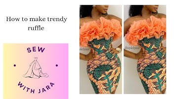 trendy organza ruffles