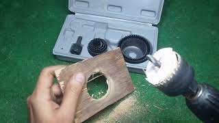 Hole Saw Set Kit Hole Saw  Mata Bor Pelubang Kayu Hidroponik Set 11 Pc