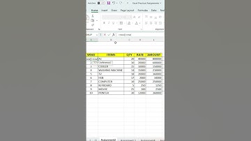 👉 Excel Me SR NO Automatic Adjust 😍 | Insert Row Par Number Auto Change #excel #excelformula #shorts