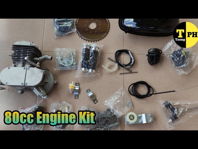 80cc Motorized Bike Engine Motor Kit 2-Stroke - Unboxing 