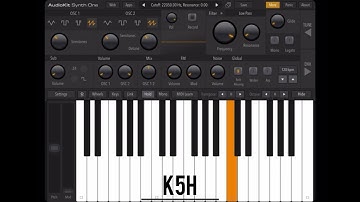 Train horns on ￼synth one