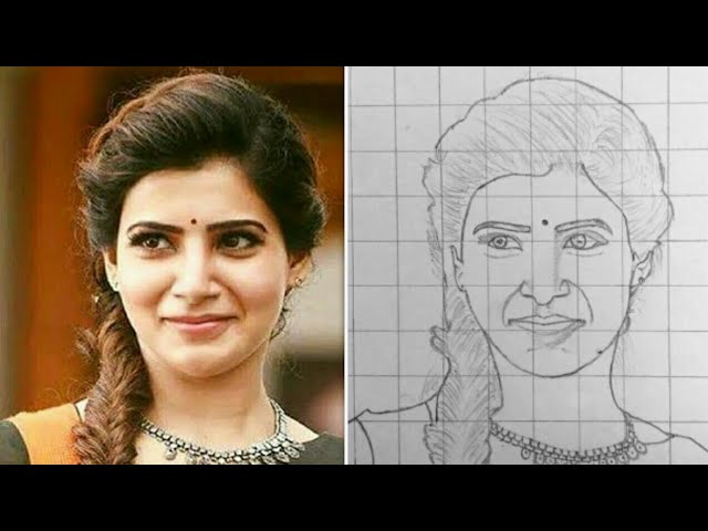 Samantha pencil drawing  Samantha Akkineni drawing tutorial step by step   video Dailymotion