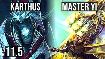 KARTHUS vs MASTER YI (JUNGLE) | 11/2/16, 1700+ games, 1.2M mastery, Dominating | EUW Diamond | v11.5