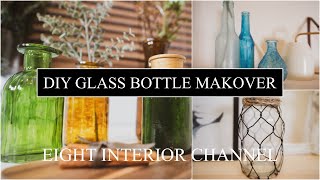 インテリア雑貨DIY空き瓶リメイク（100均diy有）/DIY GLASS BOTTLES MAKEOVER
