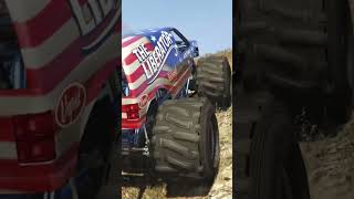 Off-Road Monster Truck Ride Turns Into Villager NPC Fight in GTA 5 #gta5 #stunt #shorts #gaming