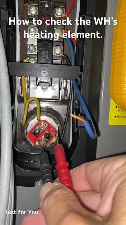 Water NOT hot enough? Hot water runs out QUICKLY? Heating element could be bad. How to check. DIY
