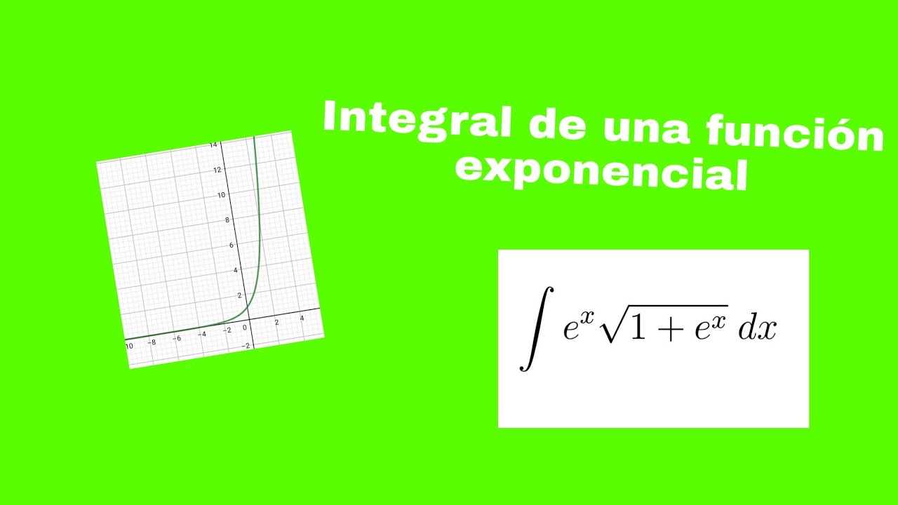 Como hacer una integral exponencial por cambio de variable Ejercicio resuelto de integrales