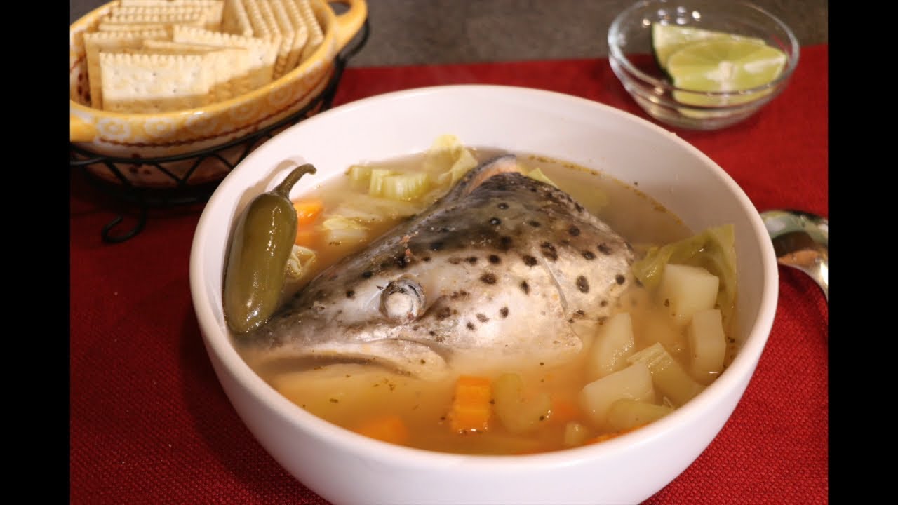 Receta: Caldo de Cabezas de Salmón