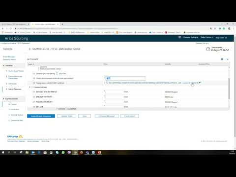 Al Dahra Ariba - RFQ Participation Tutorial  (English)