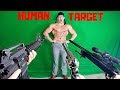 Painful HUMAN TARGET Shooting Competition | Bodybuilder VS Airsoft Guns and Sniper