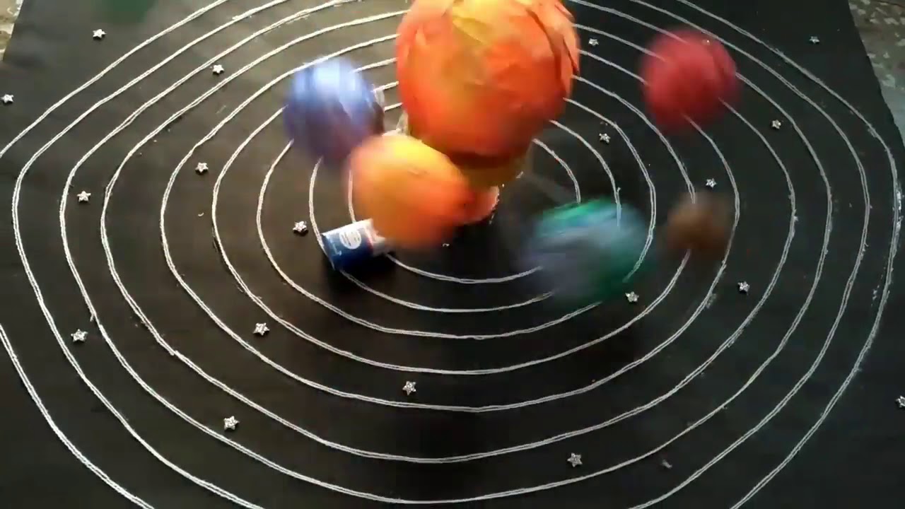 working model of solar system - YouTube