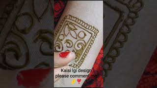 # beautiful mehandi design 🥰 #unique pattern simple 🤌💕✨heena mehandi  for girls woman
