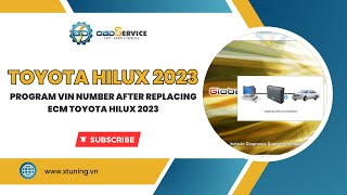 Program VIN Number After Replacing ECM Toyota Hilux 2023 | OBDService