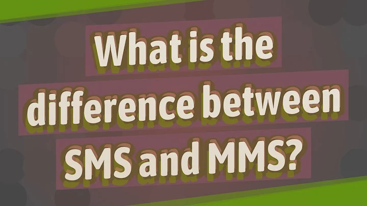 What is the difference between SMS and MMS?