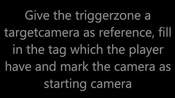 Unity 3d Trigger Camera System