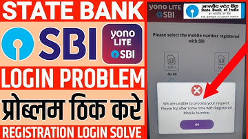 sbi lite we are unable to process your request. please try after some time with registered number