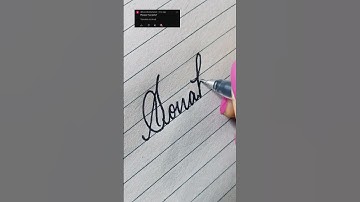Writing a name "Sonakhsi" in calligraphy #shorts #youtubeshorts #ytshorts #shortsfeed #calligraphy