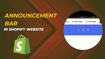 How to add announcement bar in shopify  for free