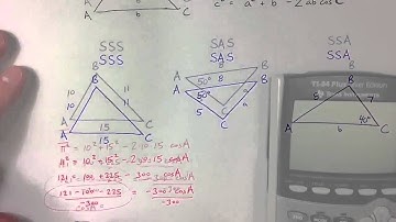 (6.2) Solving SSS and SAS Triangles