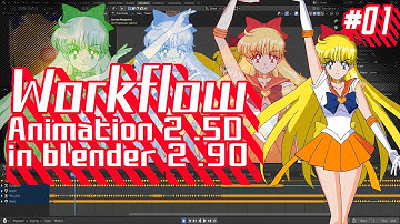 Workflow Animation 2.5D in blender 2.90 #01
