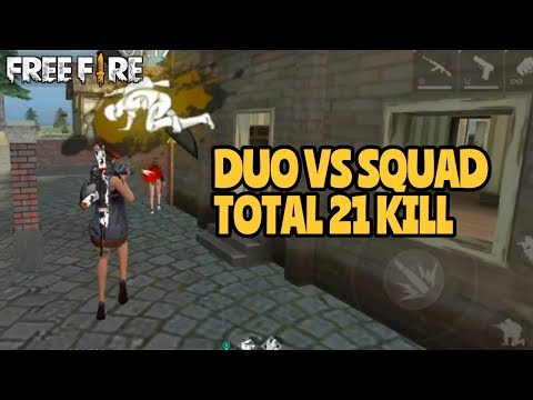 DUO VS SQUAD TOTAL 21 KILL!! - GARENA FREE FIRE INDONESIA