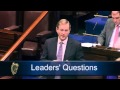 Gerry Adams confronts Enda over his cyncial use of recent conflict to avoid tough questions